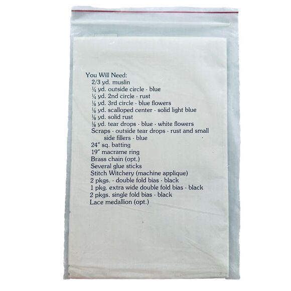 Round Stain Glass Quilt Pattern Linda Garrison Goose Girl Creation Applique 19" - Picture 2 of 2